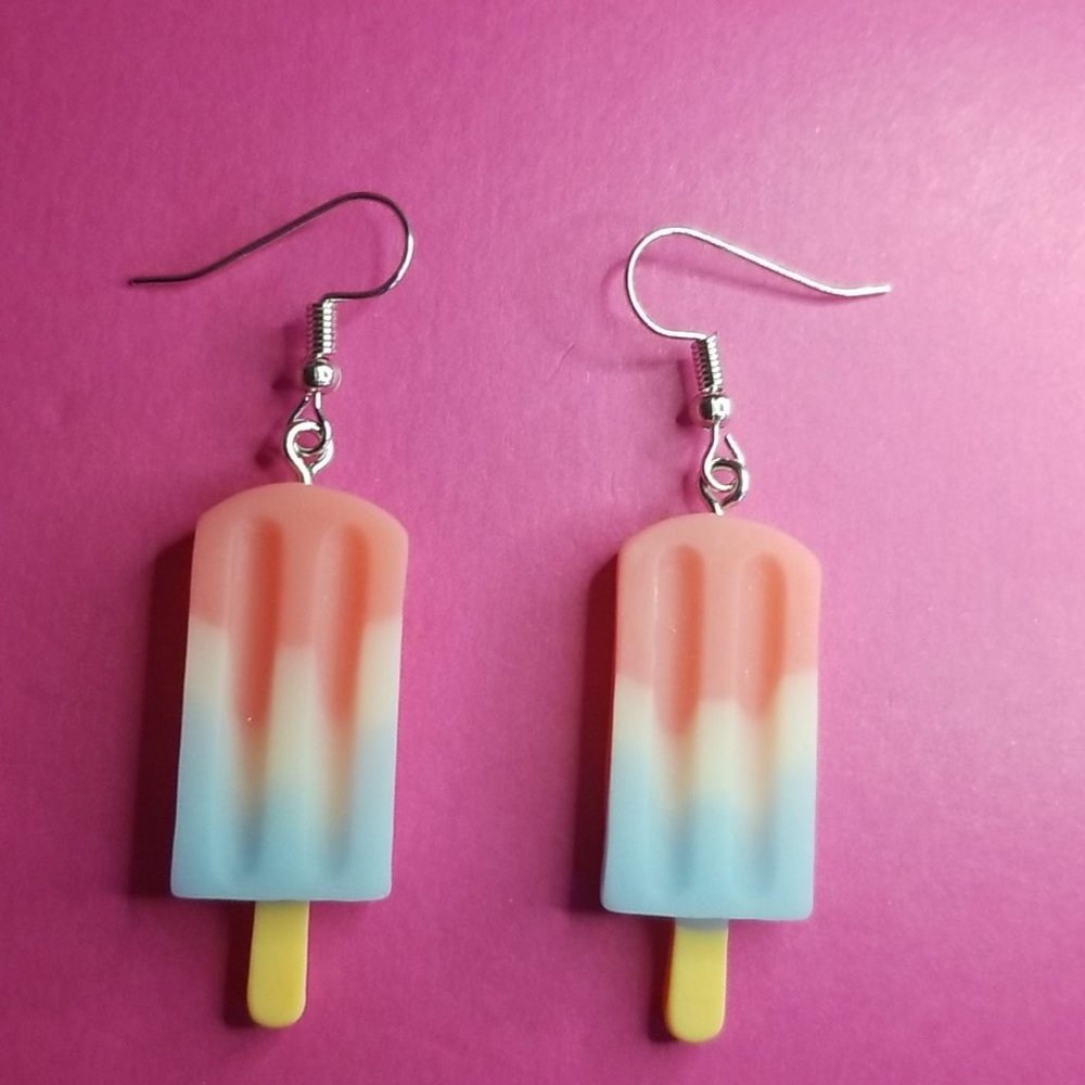 Popsicle Charm Drop Earrings